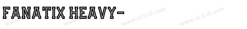 Fanatix Heavy字体转换